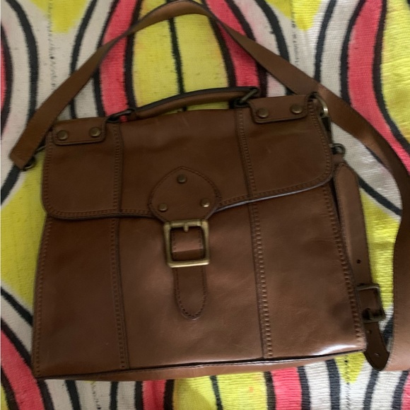 Fossil Bags Gently Used Brown Leather Fossil Bag Poshmark